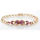 A RUBY AND DIAMOND BRACELET