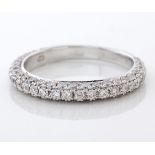 A DIAMOND THREE-QUARTER ETERNITY RING