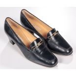 A PAIR OF HEELED GUCCI LOAFERS, 1960s