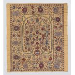 All Silk Persian Carpet Design Suzani