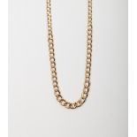 A 9CT GOLD CURB CHAIN