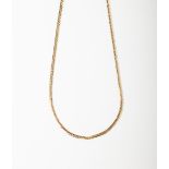 A 9CT GOLD HERRINGBONE CHAIN