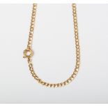 A 9CT GOLD CURB CHAIN WITH SIGNORETTI CLASP