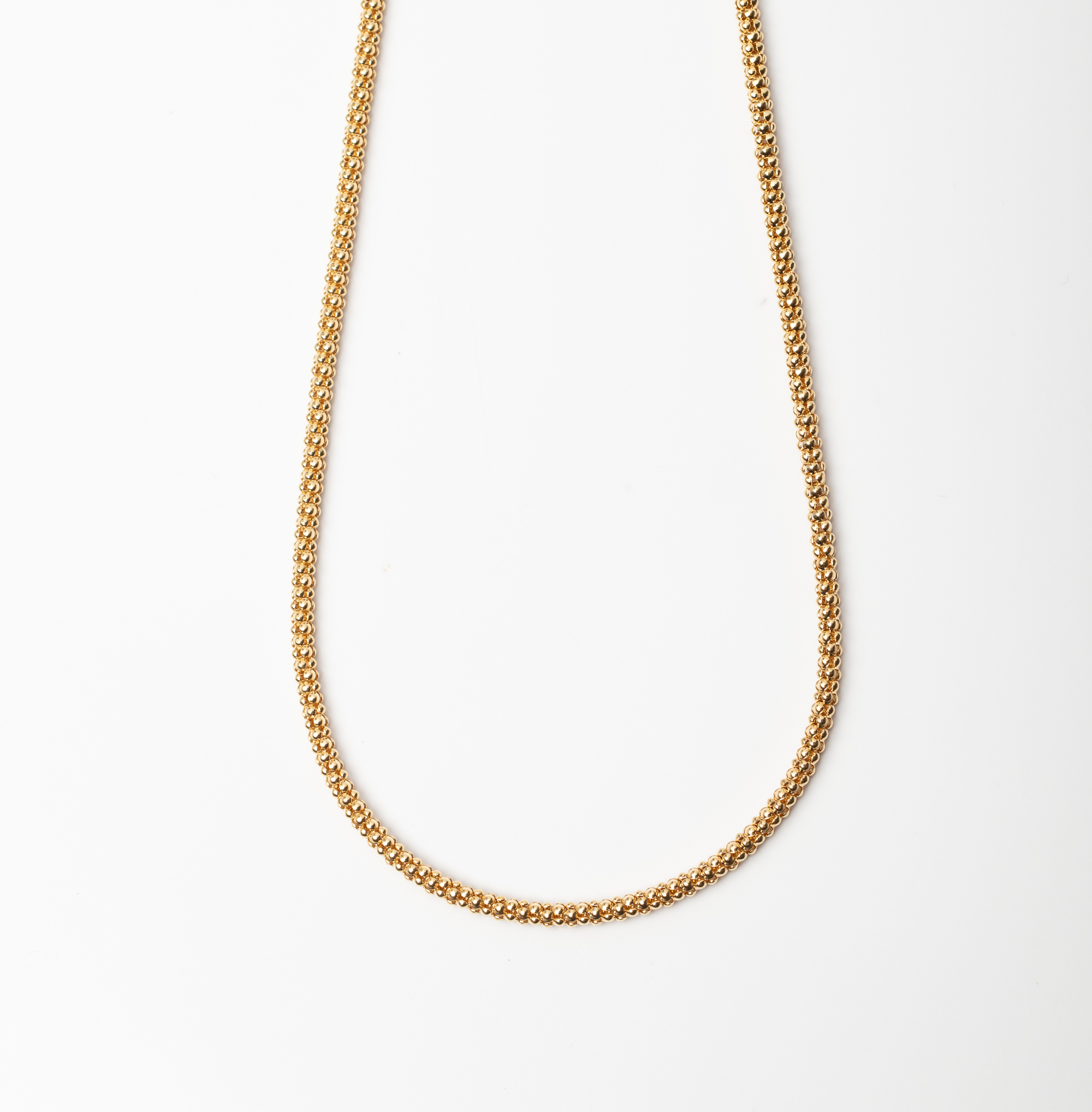 A 9CT GOLD AND SILVER BONDED FANCY LINK CHAIN