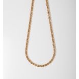 A 9CT GOLD BELCHER CHAIN