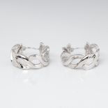 SILVER TWIST HOOP EARRINGS