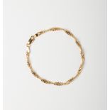 18CT GOLD SINGAPORE BRACELET