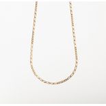 A 9CT GOLD FANCY LINK CHAIN