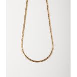 A 9CT GOLD HERRINGBONE CHAIN