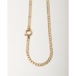 A 14CT GOLD CURB CHAIN WITH SIGNORETTI CLASP