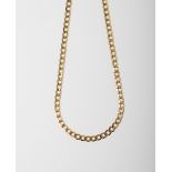 A 9CT GOLD CURB CHAIN