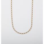 A 9CT GOLD FANCY LINK CHAIN