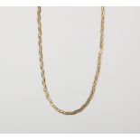 A 9CT GOLD BRAIDED HERRINGBONE CHAIN