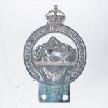 A ROYAL EAST AFRICAN AUTO BADGE