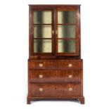 A GEORGE III MAHOGANY BOOKCASE