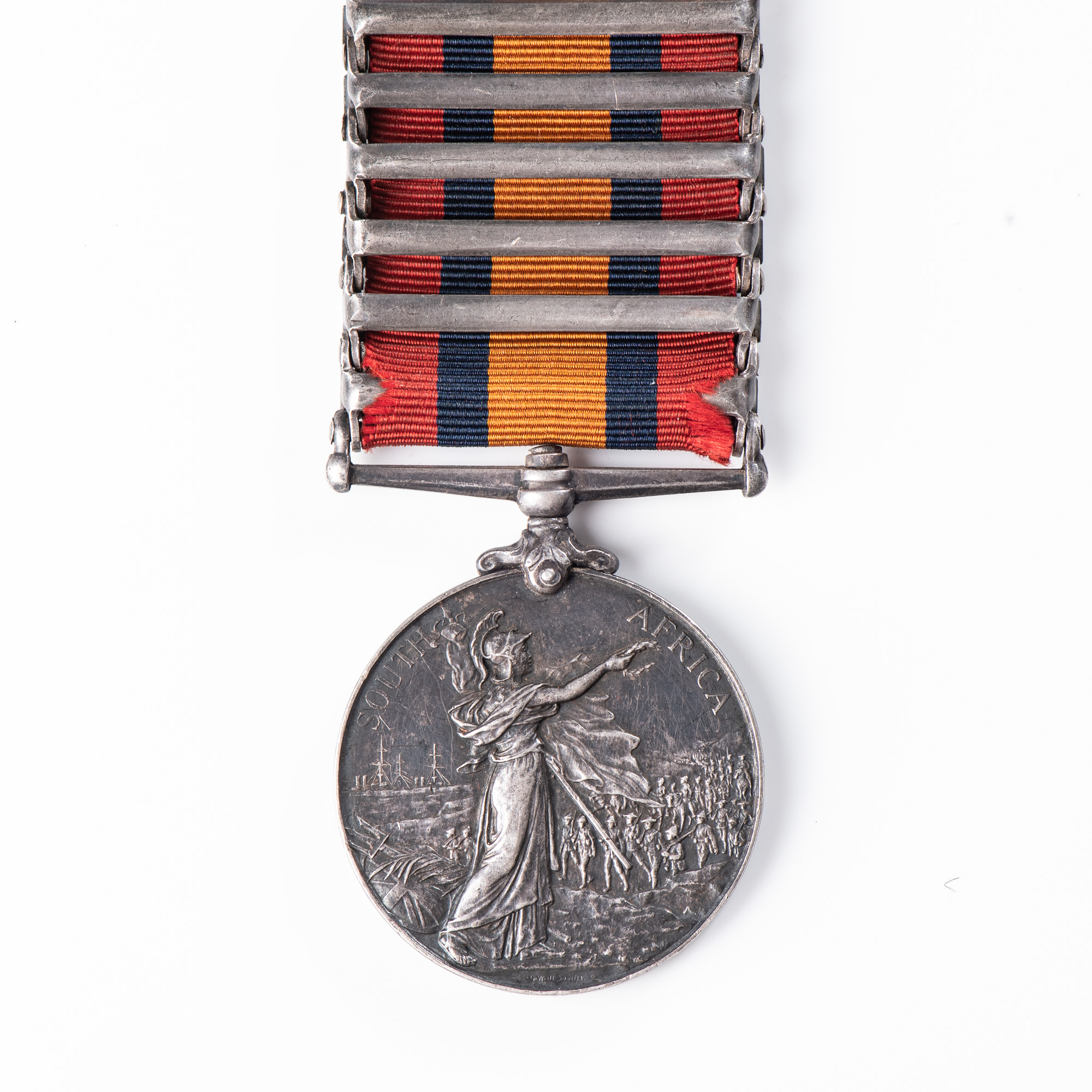 BOER WAR BATTLE OF COLENSO, SPION KOP AND RELIEF OF LADYSMITH QUEEN'S SOUTH AFRICA MEDAL - Image 3 of 3