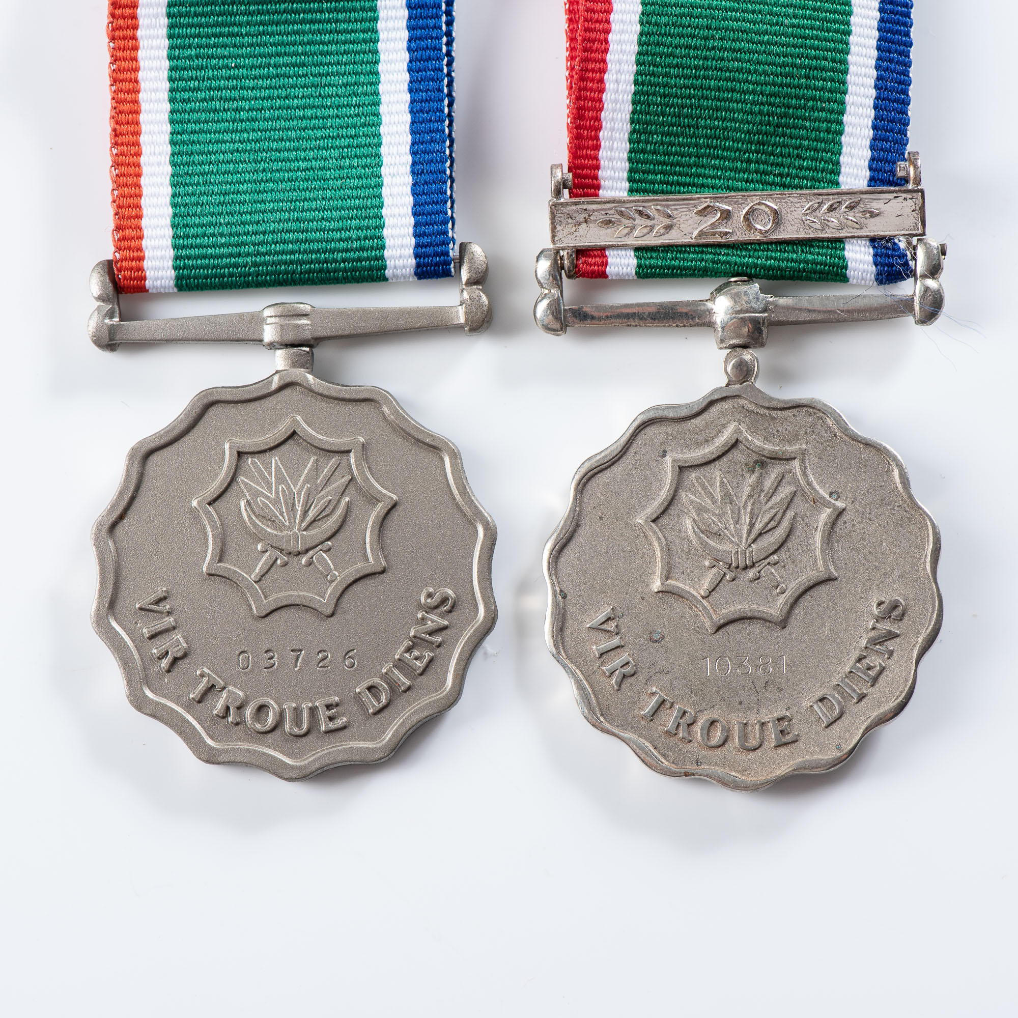 SOUTH AFRICAN NATIONAL DEFENCE FORCE LONG-SERVICE AND GOOD CONDUCT MEDALS