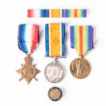 GERMAN EAST AFRICA WWI TRIO. 1914-15 STAR BRITISH WAR MEDAL & VICTORY MEDAL