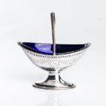 A GEORGE III SILVER SUGAR BASKET