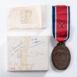 JOHN CHARD MEDAL (REPUBLIC ISSUE COAT OF ARMS)