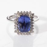 A TANZANITE RING