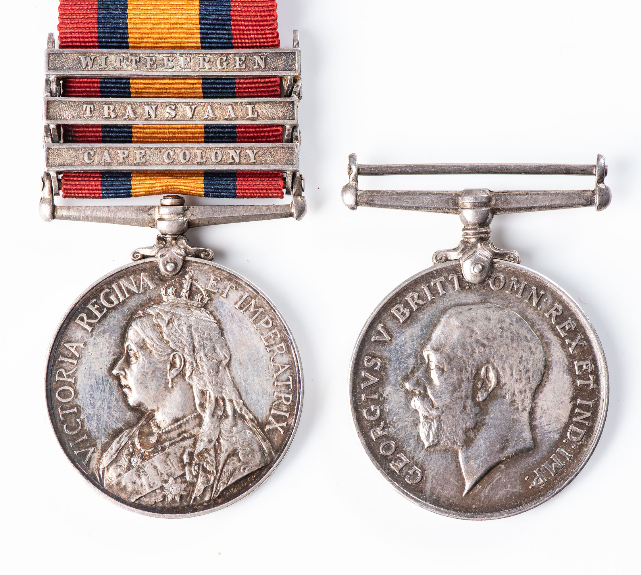 KILLED IN ACTION BOER WAR WW1 PAIR. BOER WAR QUEEN'S SOUTH AFRICA MEDAL TO BORDER HORSE, GORRINGE'S