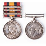 KILLED IN ACTION BOER WAR WW1 PAIR. BOER WAR QUEEN'S SOUTH AFRICA MEDAL TO BORDER HORSE, GORRINGE'S