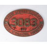TWO SOUTH AFRICAN RAILWAYS PLAQUES