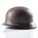 A SOUTH AFRICAN POLICE (GERMAN STYLE) RIOT POLICE HELMET