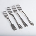 A MISCELLANEOUS GROUP OF DUTCH SILVER FORKS