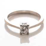 A DIAMOND SOLITAIRE RING