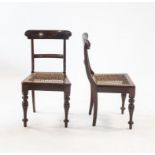 A PAIR OF CAPE REGENCY STINKWOOD CHAIRS,LATE 19TH CENTURY