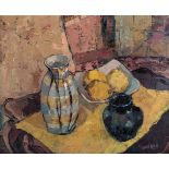 STILL LIFE WITH VASES AND FRUIT
