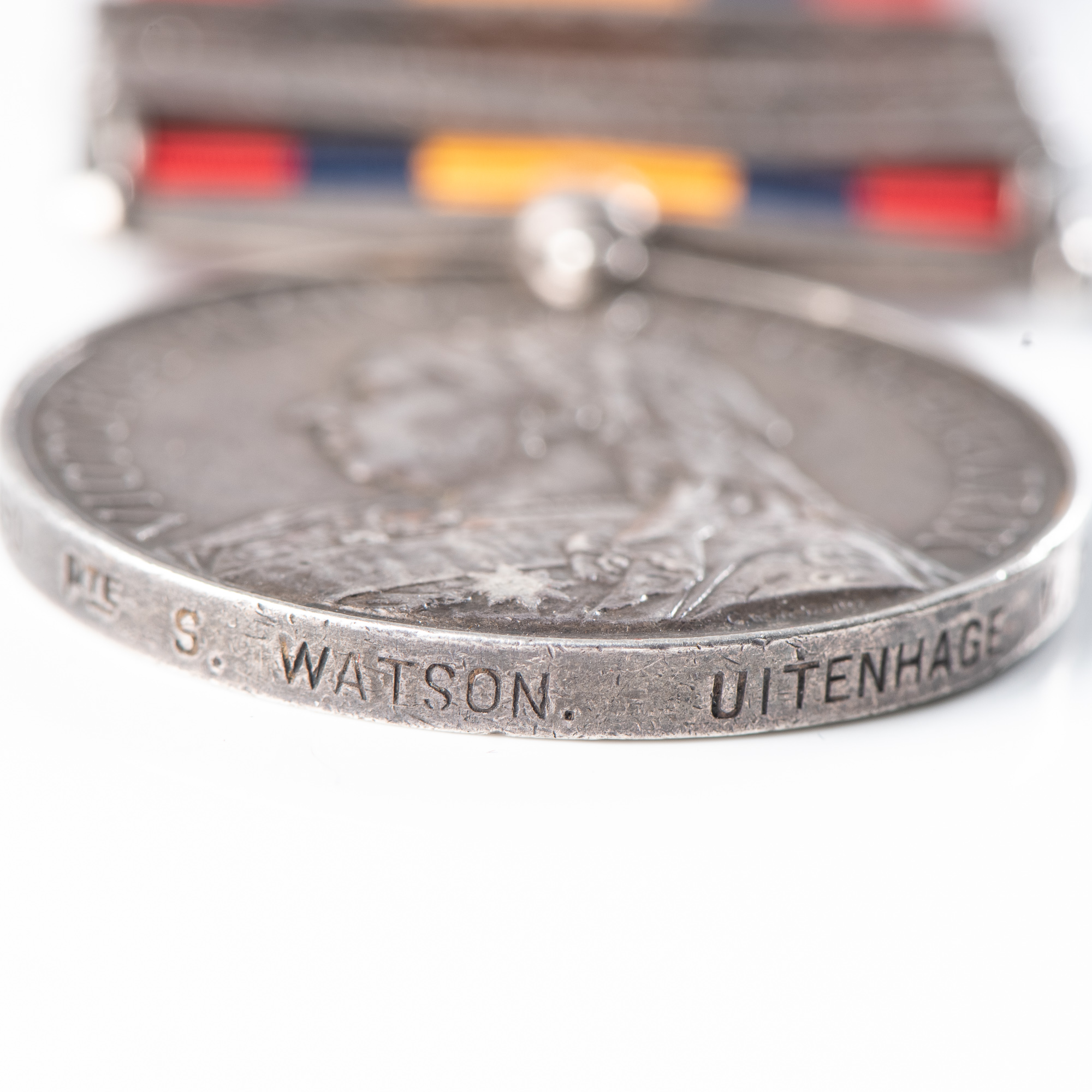 BOER WAR QUEEN'S SOUTH AFRICA MEDAL TO UITENHAGE VOLUNTEER RIFLES - Image 2 of 3