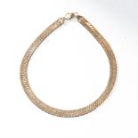 A 9CT GOLD HERRINGBONE CHAIN