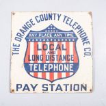 AN ORANGE COUNTY TELEPHONE COMPANY SIGN