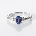 A TANZANITE RING