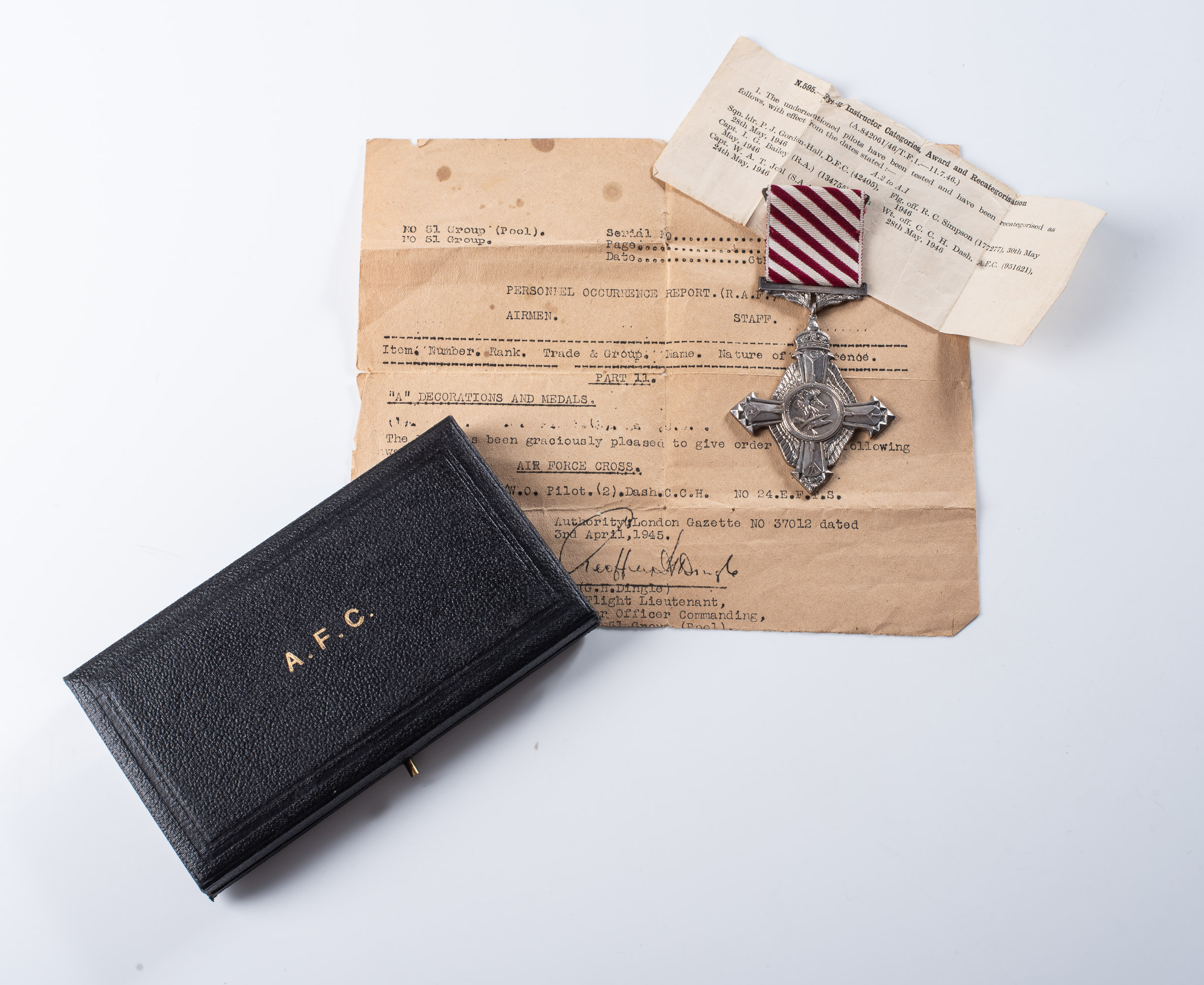 AIR FORCE CROSS (GEORGE VI) DATED 1945