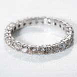 A FULL DIAMOND ETERNITY RING