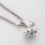 A DIAMOND SOLITAIRE PENDANT