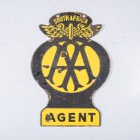 A DOUBLE-SIDED AA SA AGENT SIGN