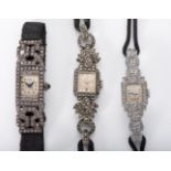 A COLLECTION OF THREE LADY'S WATCHES