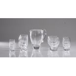 A PART-SUITE OF LALIQUE 'HIGHLANDS' PATTERN GLASSWARE