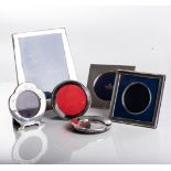 SIX SILVER-MOUNTED PHOTO FRAMES