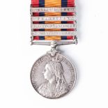 BOER WAR QUEEN'S SOUTH AFRICA MEDAL TO ORIGINAL FOUNDING MEMBER OF BETHUNE'S MOUNTED INFANTRY