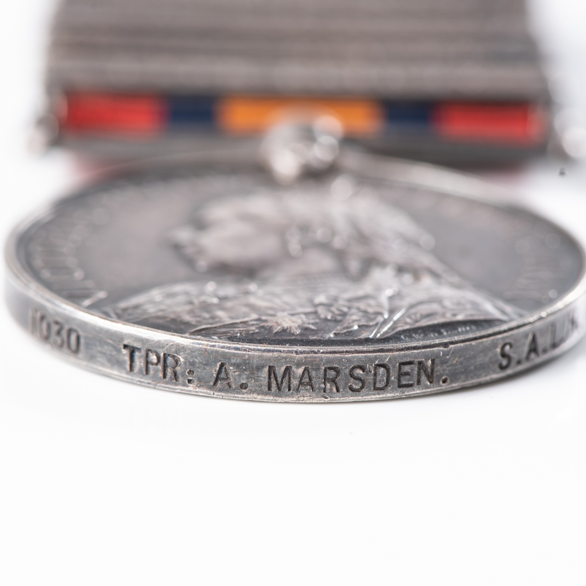 BOER WAR BATTLE OF COLENSO, SPION KOP AND RELIEF OF LADYSMITH QUEEN'S SOUTH AFRICA MEDAL - Image 2 of 3