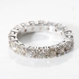 A FULL DIAMOND ETERNITY RING