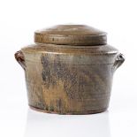 ESIAS BOSCH (SOUTH AFRICAN 1923 - 2010): A STONEWARE POT AND COVER