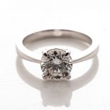 A DIAMOND SOLITAIRE RING