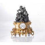 AN ORMOLU AND MARBLE MANTEL CLOCK, LEROY A PARIS, LATE 18TH/EARLY 19TH CENTURY